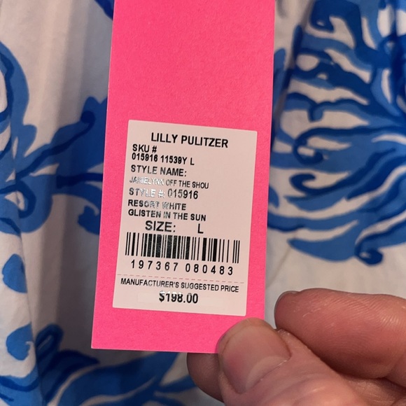 LP Jamielynn off the shoulder lined dress NWT size large - Picture 2 of 6